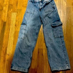 Abercrombie Kids Girls 13/14 short wide leg jeans, excellent condition